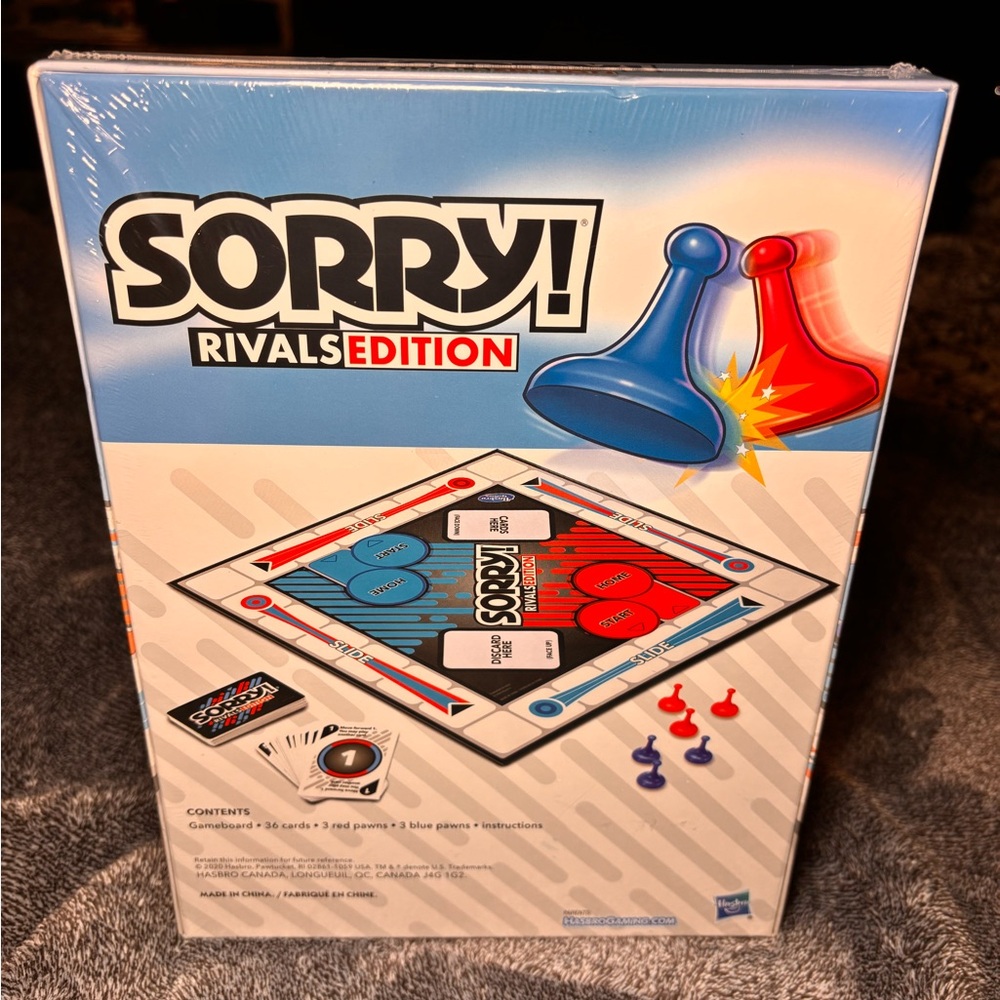 Hasbro Sorry! Rivals Edition - Blue and Red - Picture 2 of 2